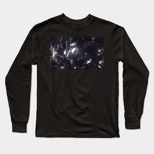 Seamless Futuristic Mech Long Sleeve T-Shirt by newdreamsss